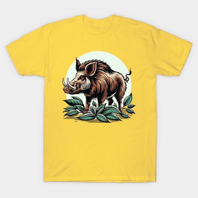 Wild boar T-Shirt by Art_Boys